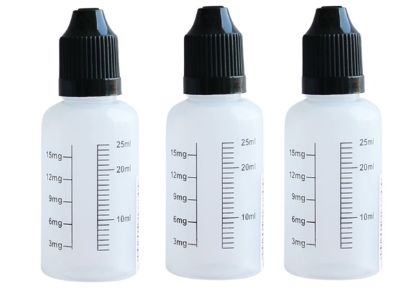 Empty Mixing graduated Bottles 30ml X3