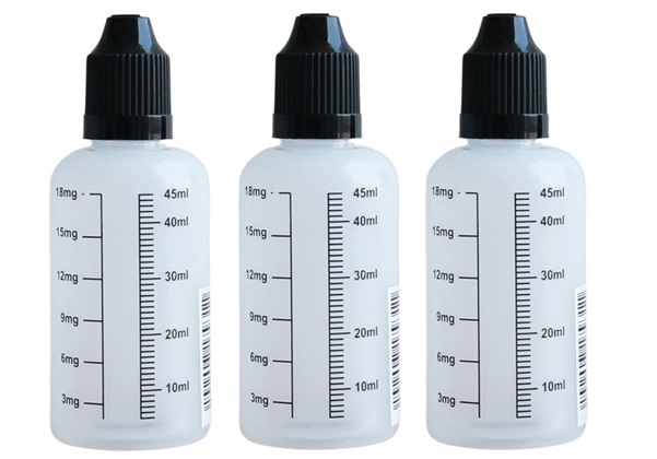 Empty Mixing graduated Bottles 50ml X3